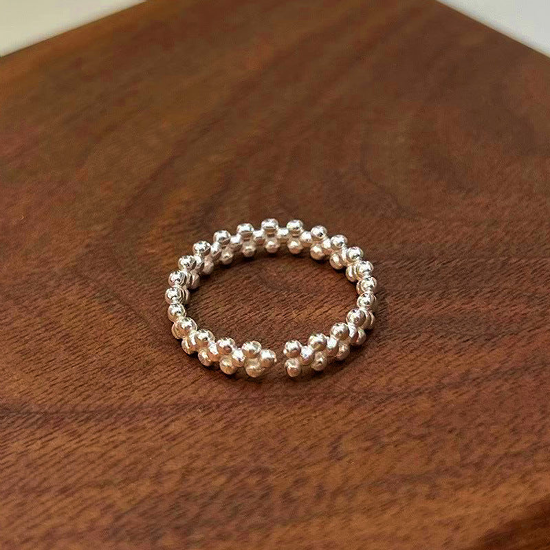 Damen Ring mit verspieltem Perlenmuster Shop Nory