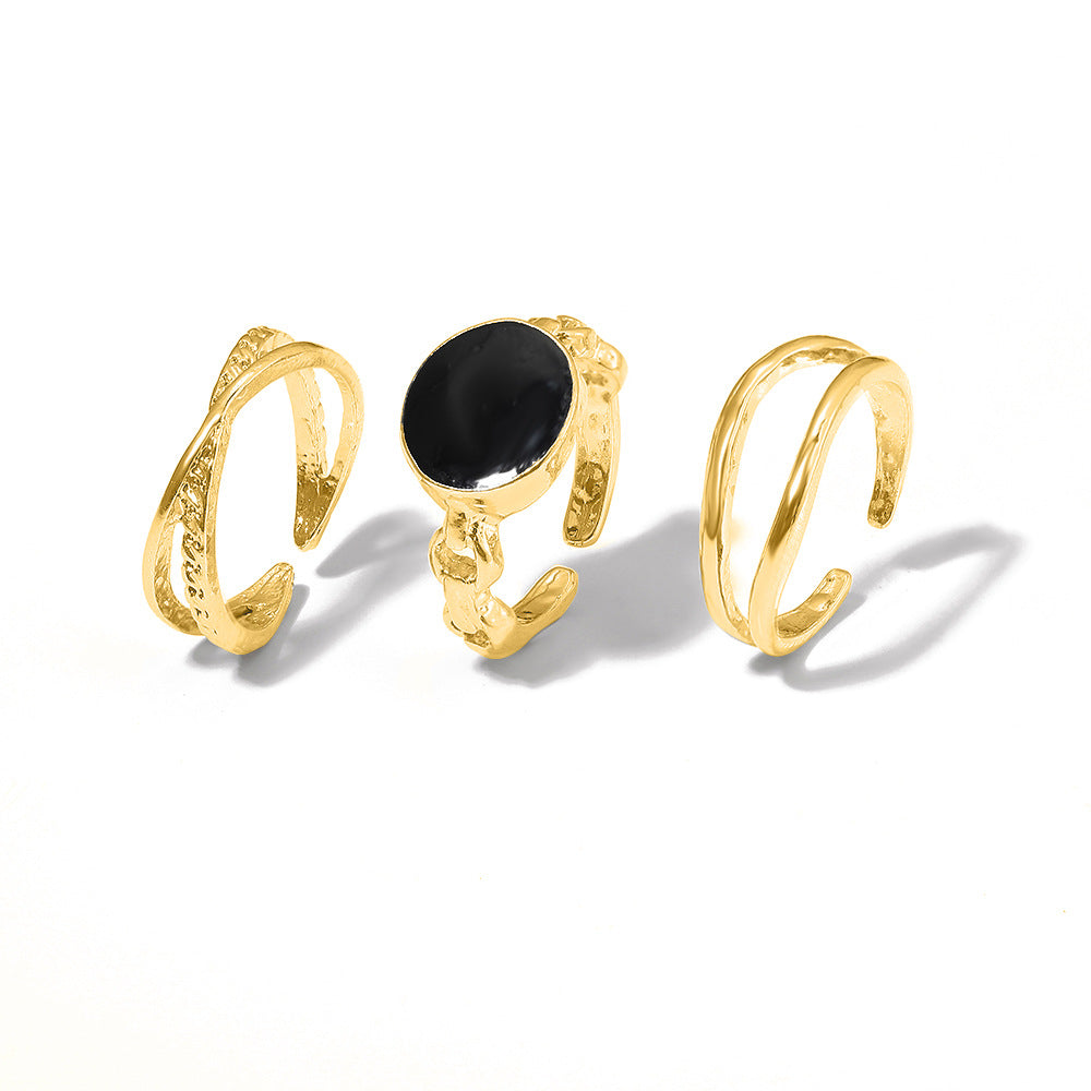 Damen Ring-Set mit einzigartigem, filigranem Design und funkelnden Zirkonia Shop Nory