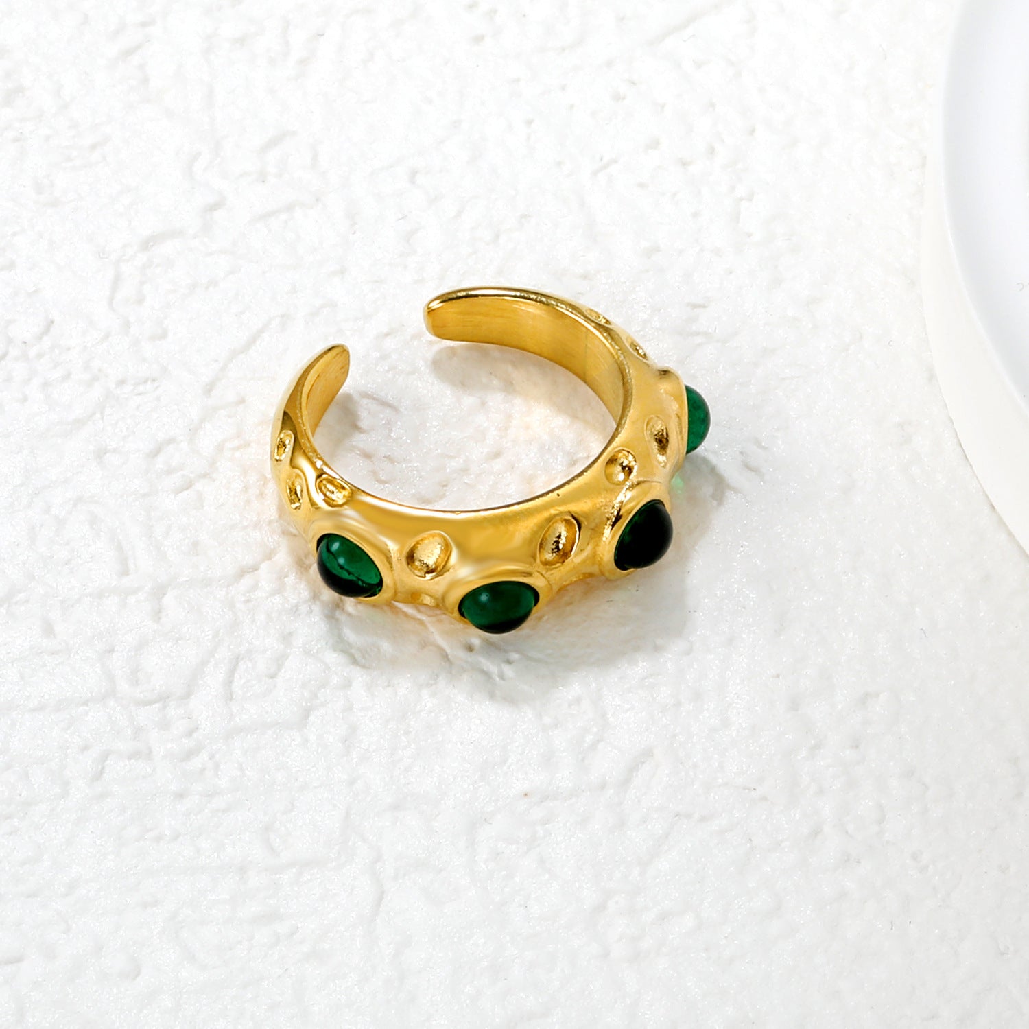 Damen verstellbarer Ring mit einzigartigem Design und edlen Tigerauge-Steinen Shop Nory