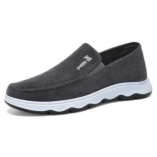 Herren nan leichter atmungsaktiver Slip-On Freizeit-Slipper mit geripptem Textiloberteil und stoßdämpfender EVA-Zwischensohle Shop Nory