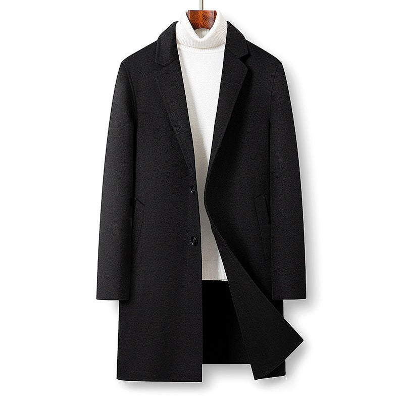 Damen Modern Tailored Langer Übermantel Shop Nory
