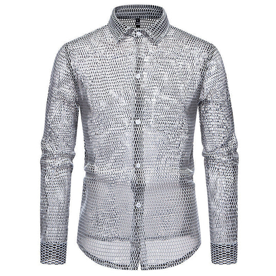 Herren Mesh-Hemd aus hochwertigem Material mit innovativem Design