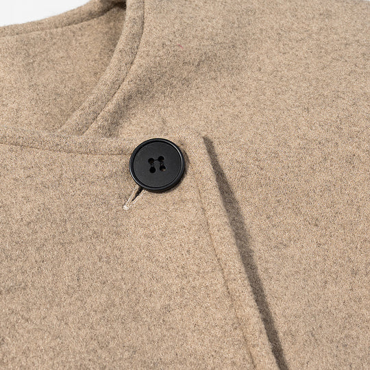 Damen Kurzer Boxy-Wollmix-Blazer mit asymmetrischer Knopfleiste Shop Nory