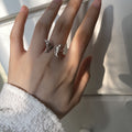 Damen Offener Ring mit verspieltem Schmetterlingsdesign Shop Nory