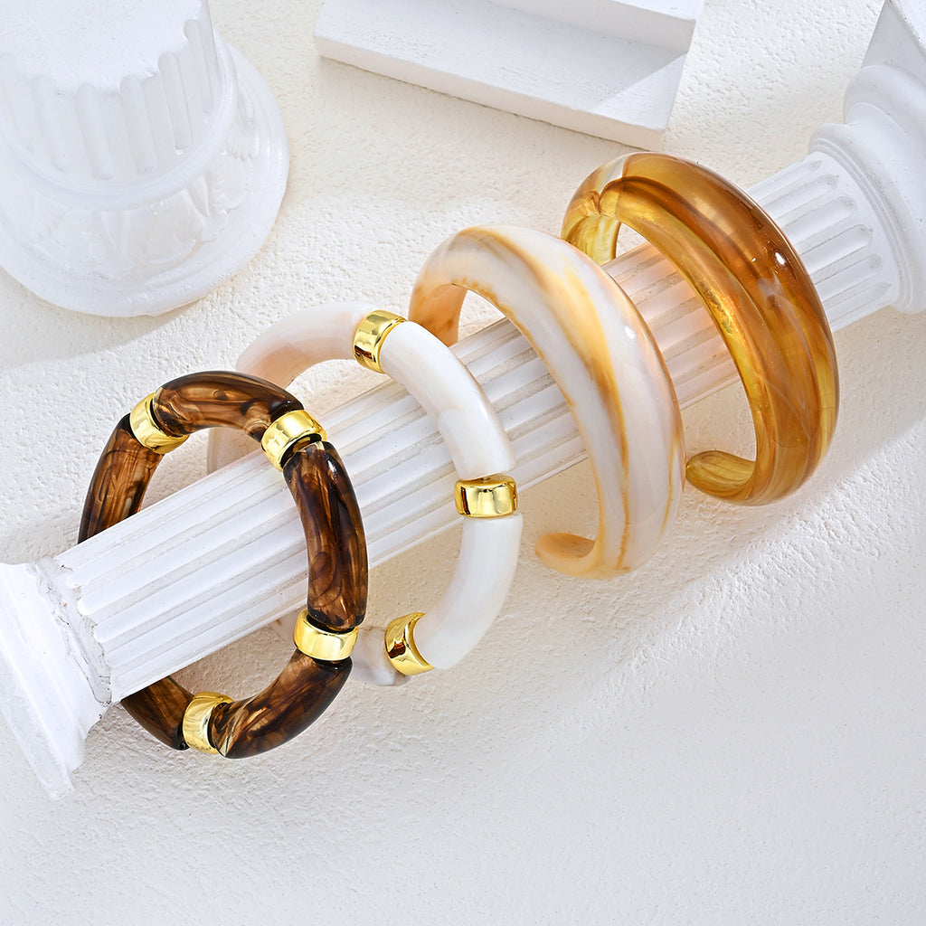 Damen Armband-Set aus hochwertigem Acryl mit elegantem Design Shop Nory