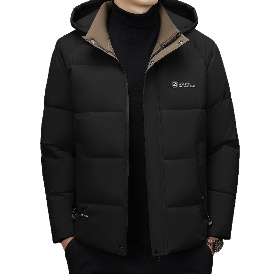 Herren Wattierte Stehkragenjacke mit wasserabweisender Oberfläche und Reißverschlusstaschen Shop Nory