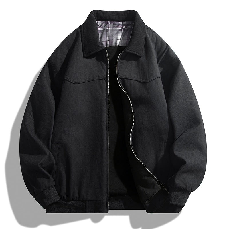 Herren Lässige Übergangsjacke mit Reißverschluss Shop Nory