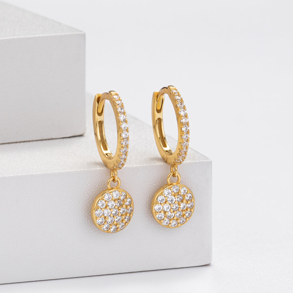 Damen Ohrringe mit funkelndem Zirkonbesatz und elegantem Design Shop Nory