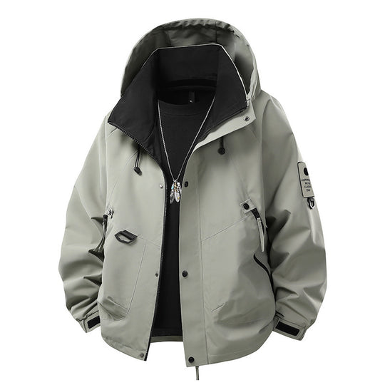 Herren Outdoor-Softshelljacke mit wasserabweisender Membran, vielseitigen Utility-Taschen und verstellbaren Bündchen Shop Nory