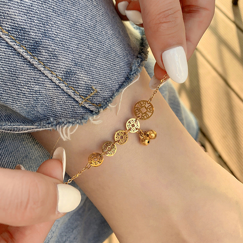 Damen Fußkette mit eleganten Anhängern Shop Nory