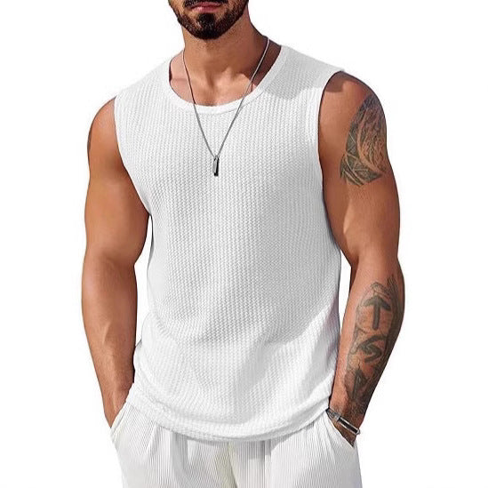 Herren Sportliches Tanktop mit atmungsaktiver Wabenstruktur ShopNory