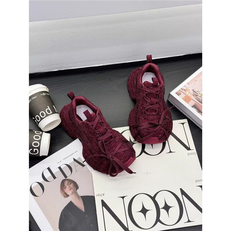 Damen Sculpted-Plateau Sneaker mit strukturiertem Mesh und ergonomischem Komfortfußbett Shop Nory
