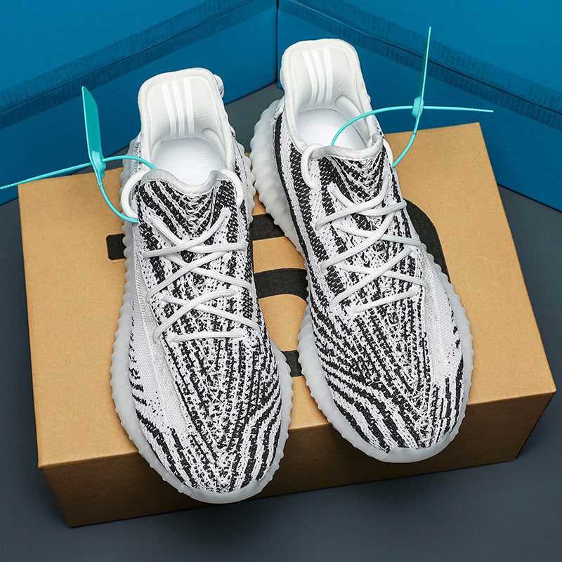 Damen sportliche und luftige Sneakers mit atmungsaktivem Strickoberteil Shopnory