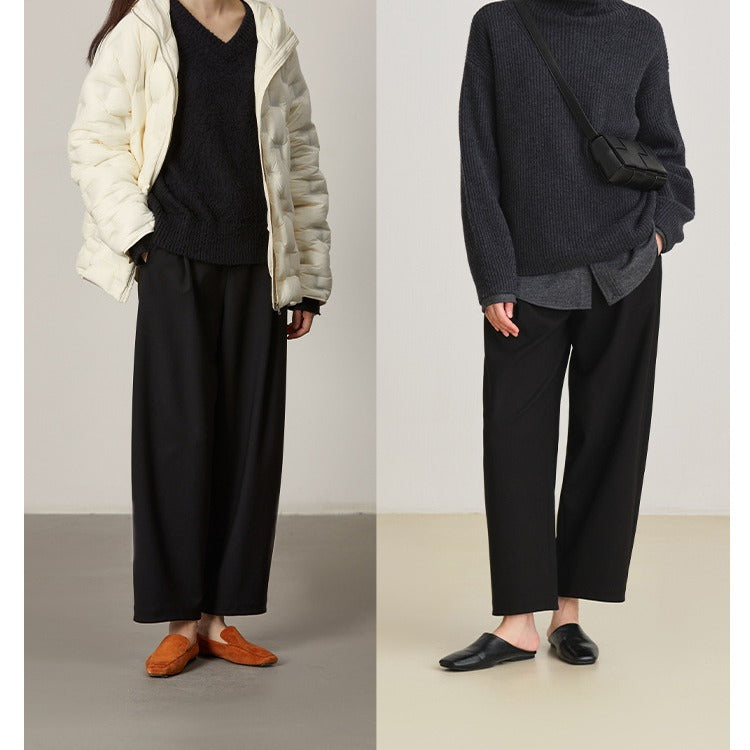 Damen Weit geschnittene High-Waist Anzughose Shop Nory