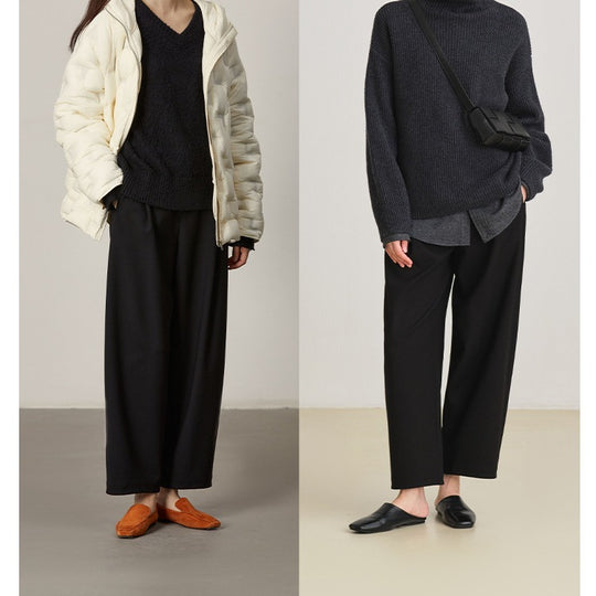 Damen Weit geschnittene High-Waist Anzughose Shop Nory