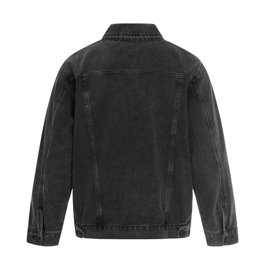 Herren Jeansjacke im Used-Effekt mit Pattentaschen und geradem Schnitt Shop Nory
