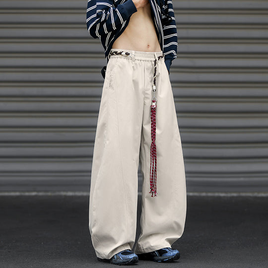 Herren Weit geschnittene Bundfaltenhose im Streetwear-Look mit extra weitem Bein Shop Nory