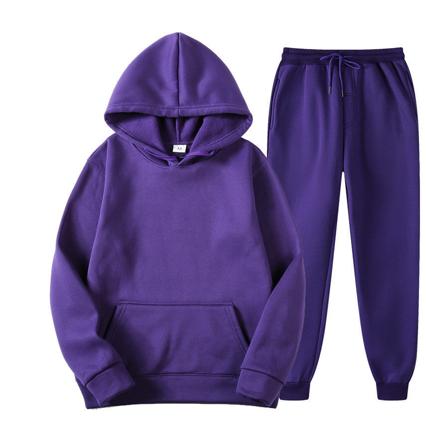 Unisex nan gemütliches Hoodie-Jogginganzug-Set mit Kängurutasche, elastischem Tunnelzugbund und gerippten Bündchen Shop Nory