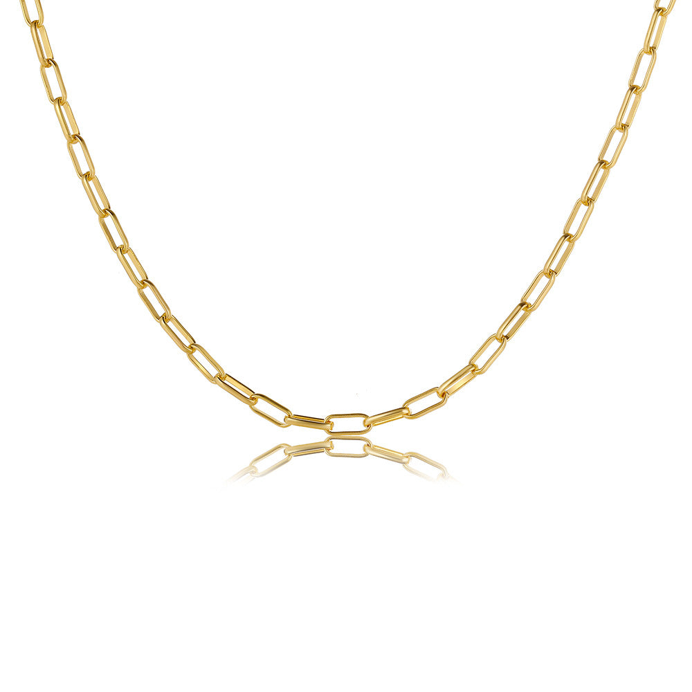 Damen Halskette mit modernem Gliederdesign Shop Nory