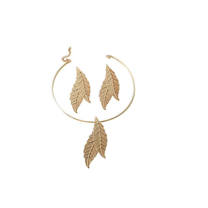 Damen Schmuckset mit filigranem Blätterdesign Shop Nory