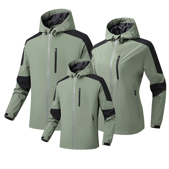 Herren Atmungsaktive Softshell‑Hardshell‑Hybridjacke mit Kapuze und wasserdichten Reißverschlusstaschen Shop Nory