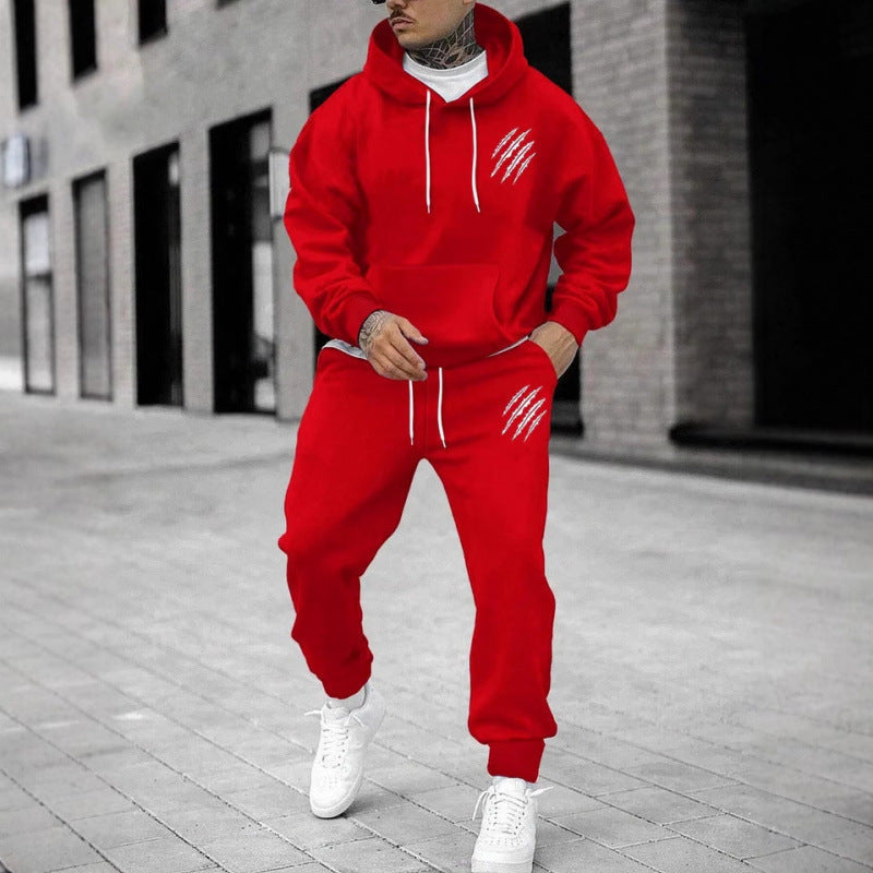 Herren Trainingsanzug mit modernem Grafikdesign und praktischen Taschen
