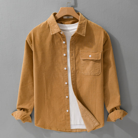 Herren Cordshirt im Overshirt‑Stil mit Brustpatte und entspannter Passform Shop Nory
