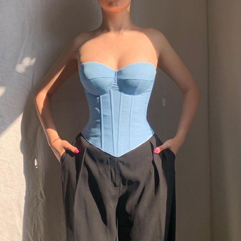 Damen Korsettoberteil mit verstärktem Bustier
