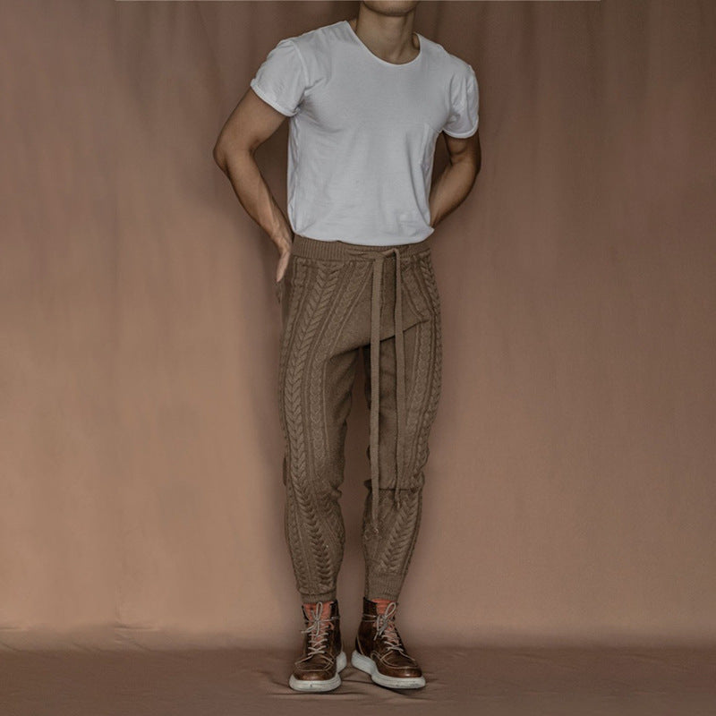 Herren Kabelstrick-Jogginghose mit Tunnelzug Shop Nory