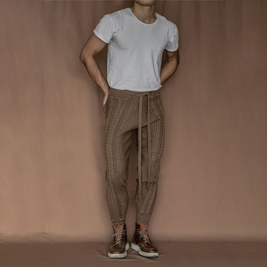 Herren Kabelstrick-Jogginghose mit Tunnelzug Shop Nory