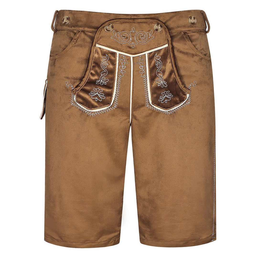 Herren nan kurze Trachtenhose mit besticktem Hosenlatz und Komfortbund Shop Nory