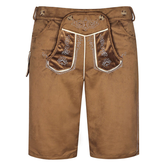 Herren nan kurze Trachtenhose mit besticktem Hosenlatz und Komfortbund Shop Nory