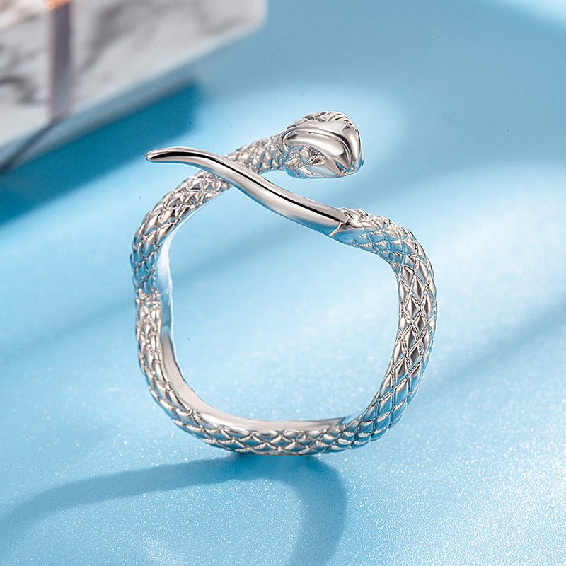 Damen Slithering Schlangenring aus hochwertigem Edelstahl Shop Nory