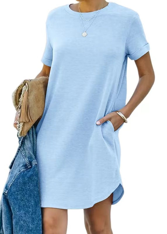 Damen Casual Kleid mit praktischen Taschen