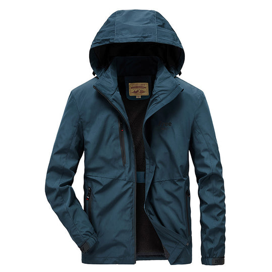 Herren Wasserfeste Softshelljacke mit Kapuze und Fleecefutter, winddicht und atmungsaktiv Shop Nory