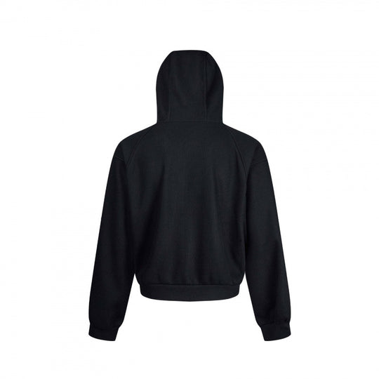 Unisex Kurzer Kapuzen-Zippullover aus French Terry mit Raglanärmeln und verdeckten Eingrifftaschen Shop Nory