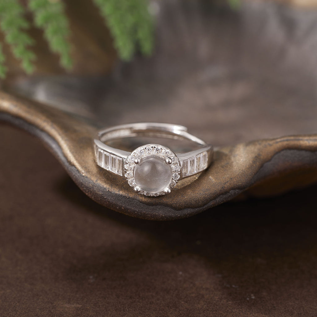 Damen Ring mit elegantem, funkelndem Kristallbesatz Shop Nory