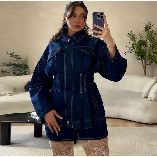 Damen modische Denim-Jacke