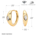 Damen Ohrstecker mit funkelndem Zirkon aus hochwertigem 925 Sterling Silber Shop Nory