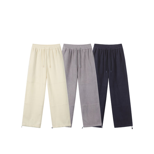 Damen Weite Fleece-Jogginghose mit Tunnelzugbund, Eingrifftaschen und verstellbarem Saum Shop Nory