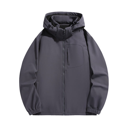 Herren Leichte Softshell‑Kapuzenjacke mit wasserabweisender Membran und Brusttasche Shop Nory