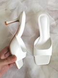 Damen elegante High Heel Sandalen mit blockierendem Design