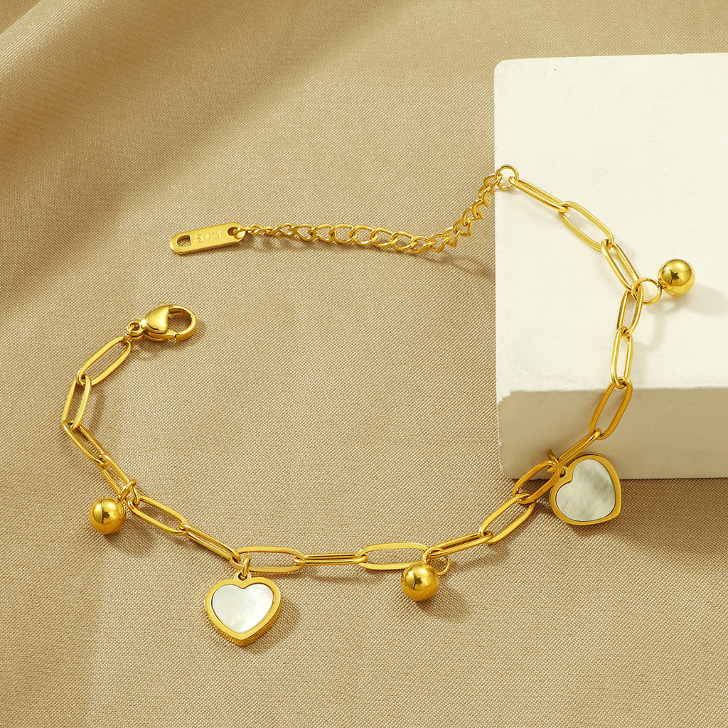 Frauen Herzförmige Charm Armband Shop Nory