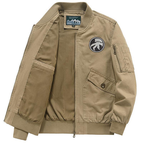 Herren Leichte Flight-Bomberjacke im Utility-Canvas mit Ärmeltasche und aufgesetzten Klappentaschen Shop Nory