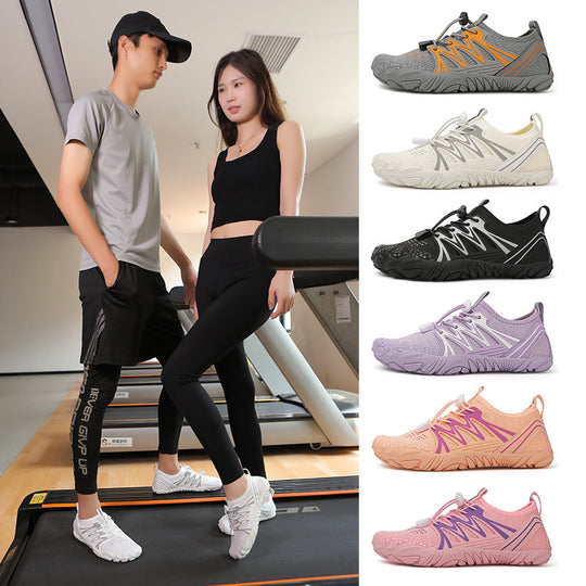 Damen leichte Wasserschuhe mit schnelltrocknendem Strickoberteil, elastischem Zugverschluss und rutschfester Profilsohle Shop Nory