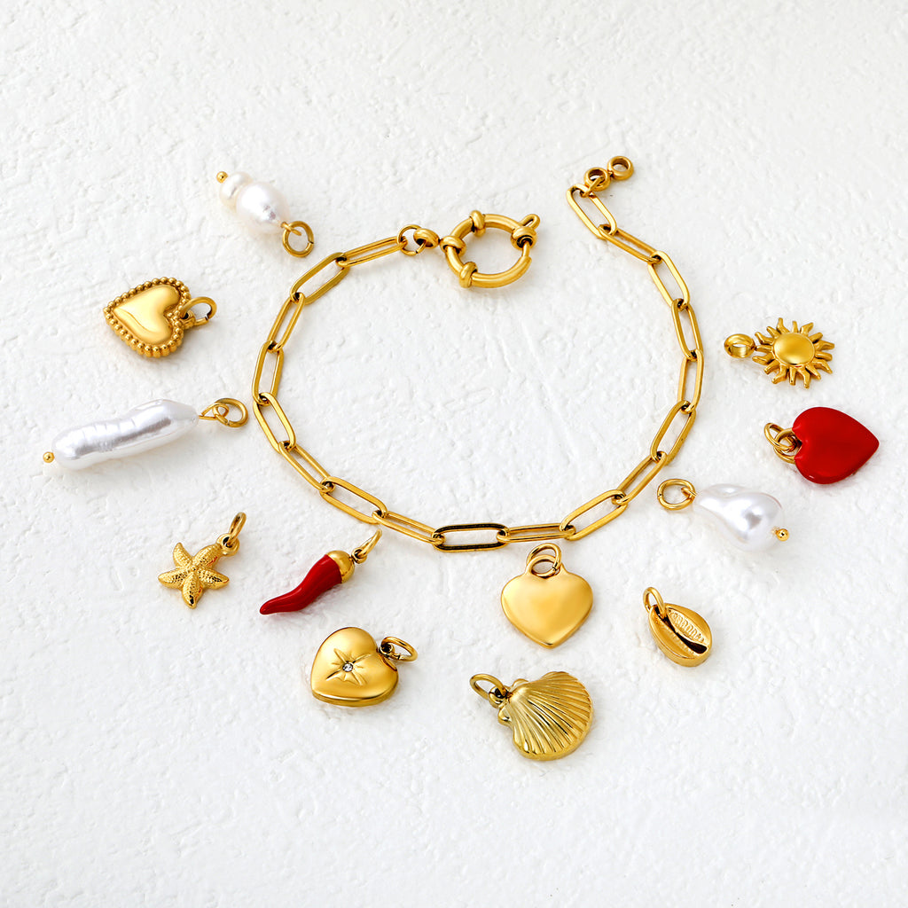 Damen Anhänger aus hochwertiger perlmuttfarbener Süßwasserperle mit goldenem Befestigungsring Shop Nory