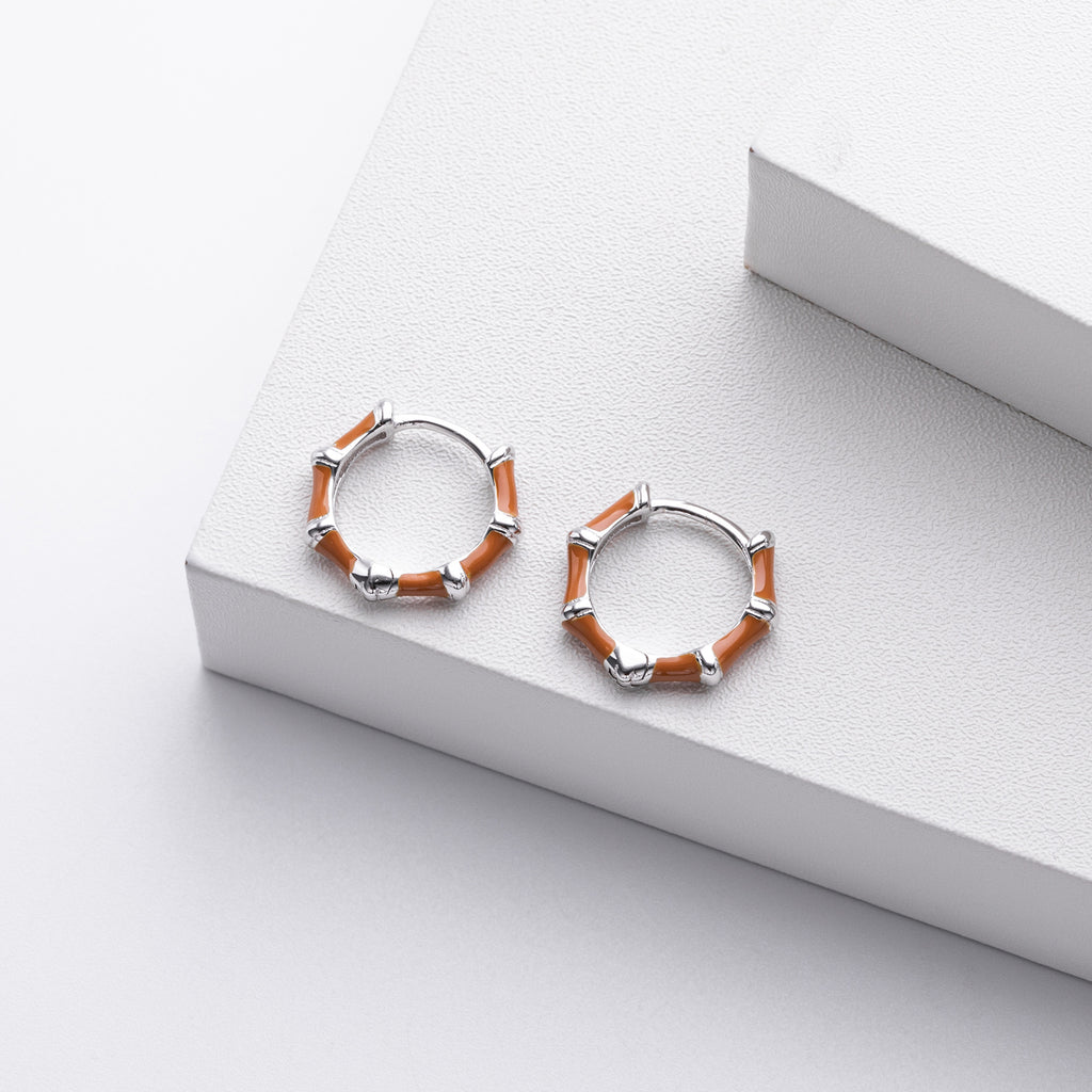 Damen Ohrstecker im modernen Bambusdesign Shop Nory