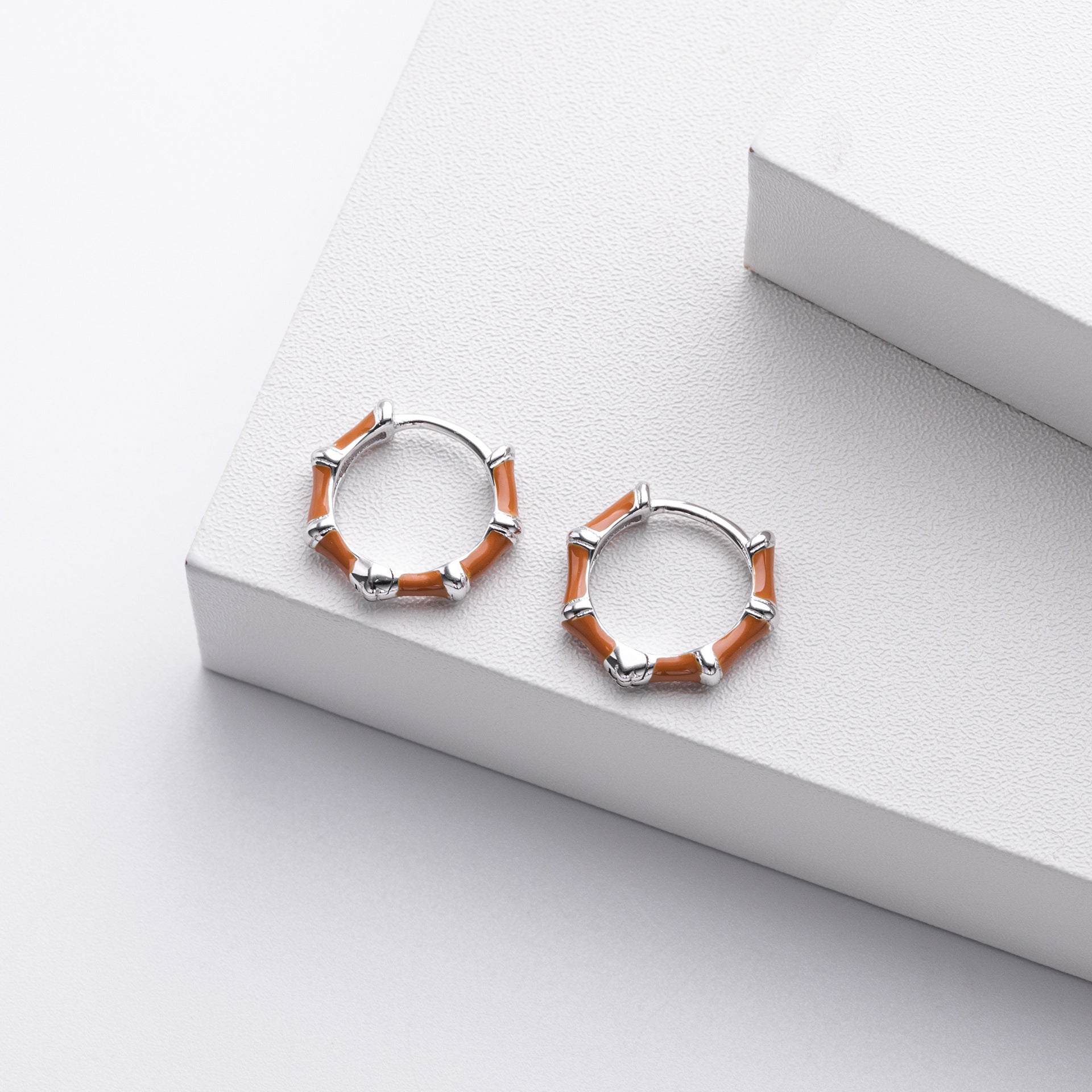 Damen Ohrstecker im modernen Bambusdesign Shop Nory