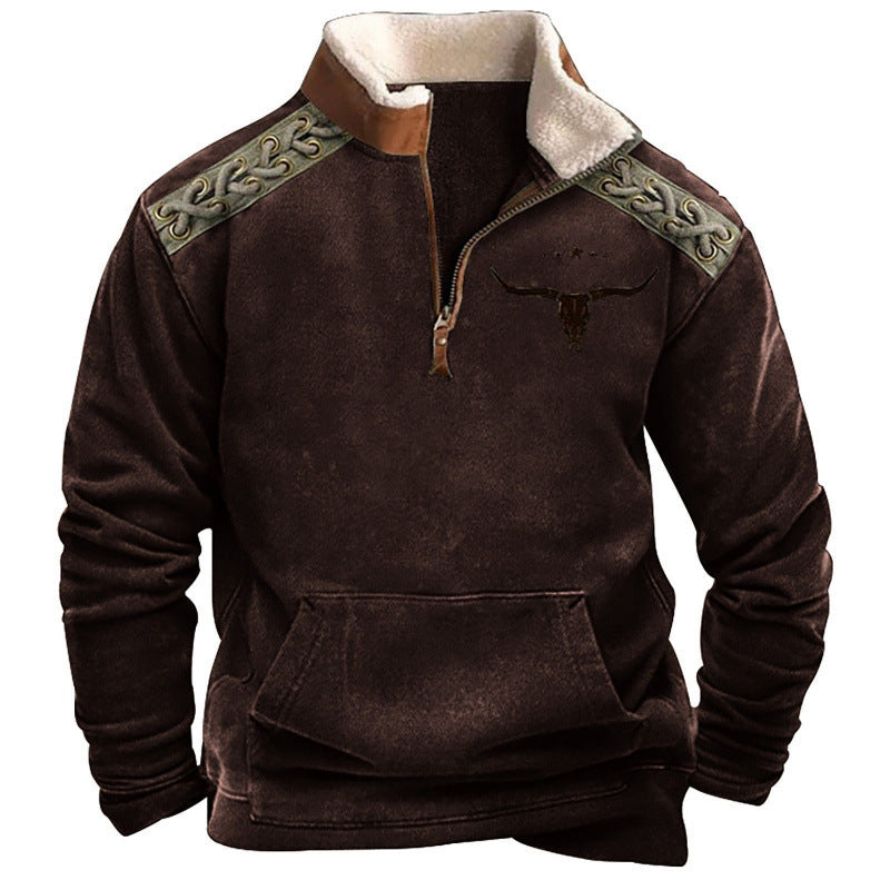 Herren Modischer Hoodie mit Kapuze und maritimem Druck Shop Nory