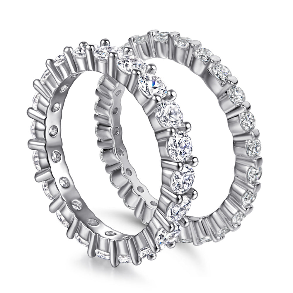 Damen Pavé Zirkonia Ewigkeit Ring Shop Nory